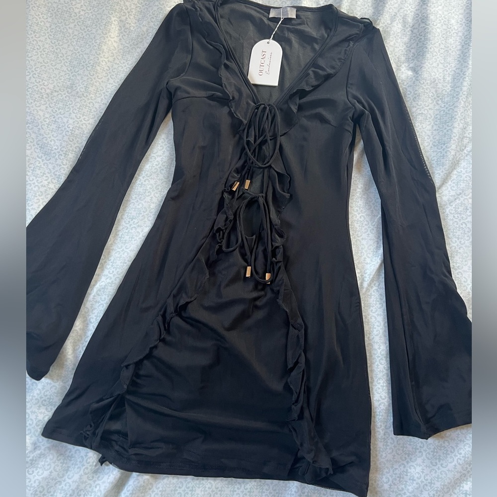 Black Mesh Dress